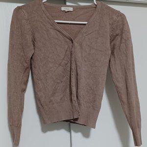 Debut Cardigan in Putty Color Size Small